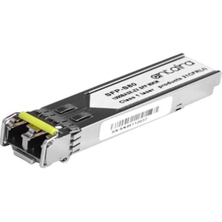 Antaira 1.25Gbps Ethernet SFP Transceiver, Single Mode 80KM / LC / 1550nm, -40 Degrees C85 Degrees C SFP-S80-T